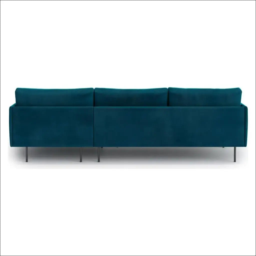 Kampinė sofa MI679 - €680 Save 50% __label:Pristatymas 1-2 d.d., color-turkis, kampai, material-aksomas,