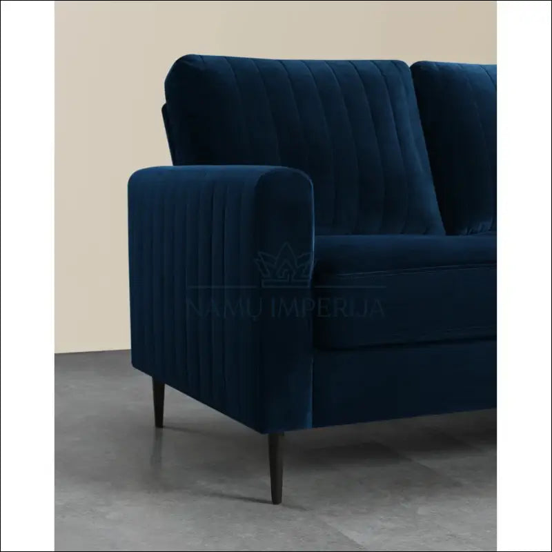 Kampinė sofa MI682 - €445 Save 50% __label:Pristatymas 1-2 d.d., color-melyna, kampai, material-aksomas,