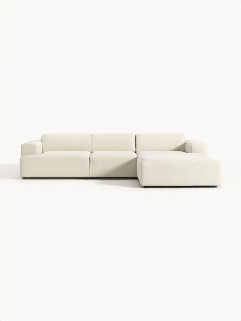 Kampinė sofa MI762 - €1,300 Save 50% __label:Pristatymas 1-2 d.d., color-kremas, kampai, material-gobelenas, minksti