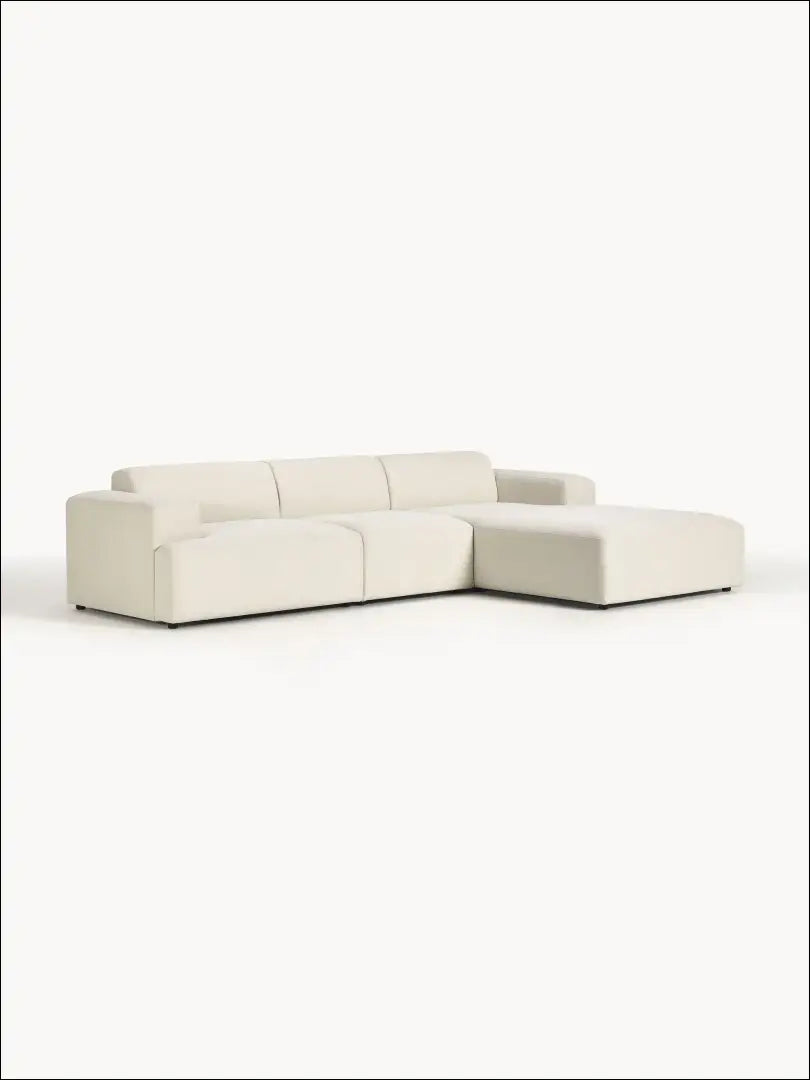 Kampinė sofa MI762 - €1,300 Save 50% __label:Pristatymas 1-2 d.d., color-kremas, kampai, material-gobelenas, minksti