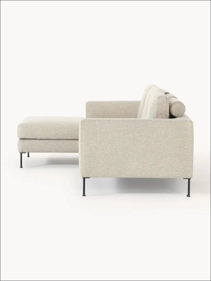 Kampinė sofa MI769 - €900 Save 55% __label:Pristatymas 1-2 d.d., color-smelio, material-gobelenas, minksti, over-200