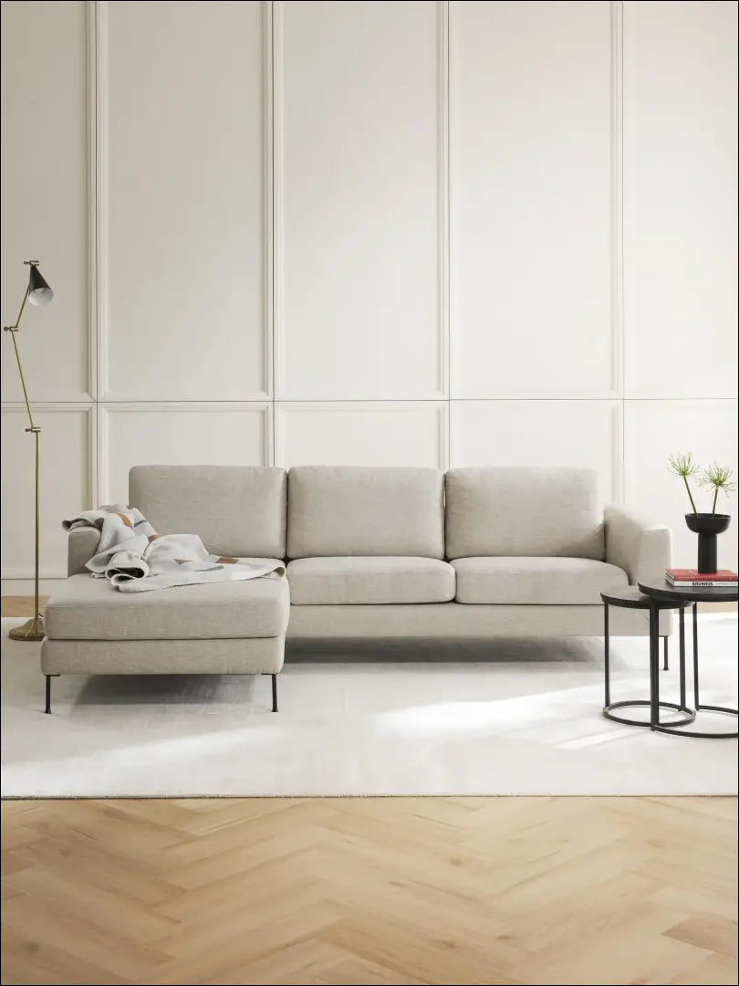 Kampinė sofa MI769 - €800 Save 60% __label:Pristatymas 1-2 d.d., color-smelio, material-gobelenas, minksti, over-200