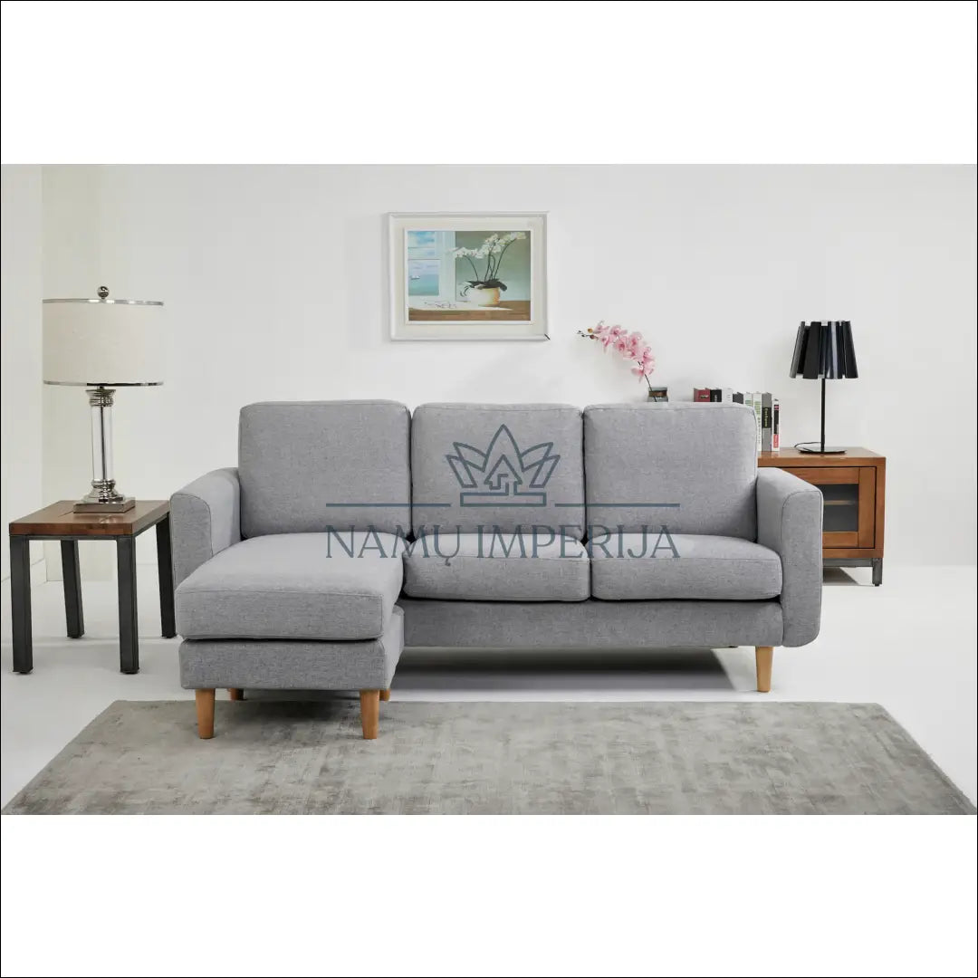 Kampinė sofa MI802 - €395 Save 50% __label:Pristatymas 1-2 d.d., color-pilka, geras, material-gobelenas, minksti Virš