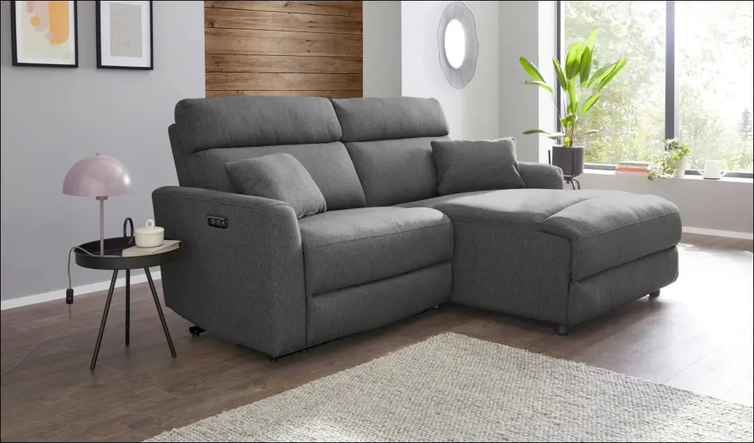 Kampinė sofa MI912 - €650 Save 50% __label:Pristatymas 1-2 d.d., color-pilka, kampai, material-gobelenas, minksti Virš
