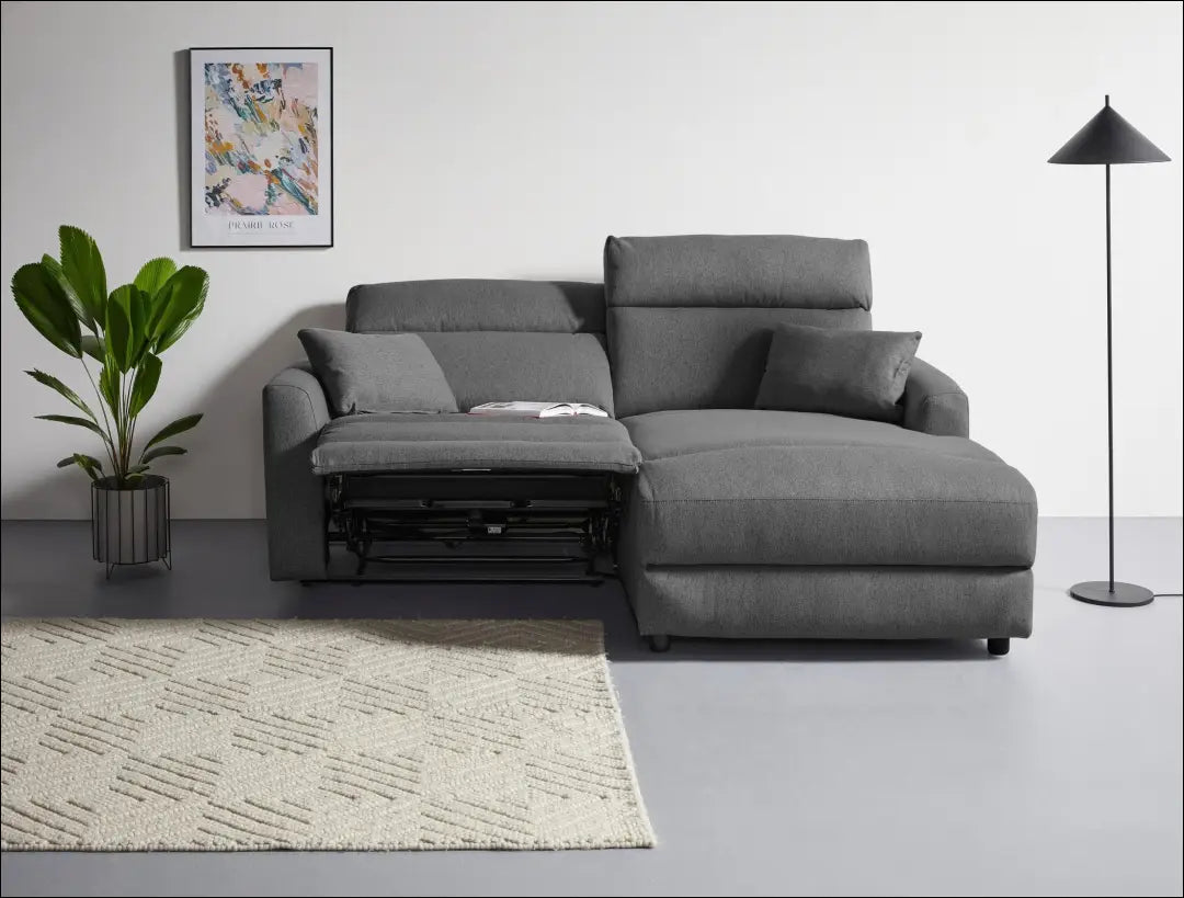 Elektra valdoma kampinė sofa MI912 - €650 Save 50% __label:Pristatymas 1-2 d.d., color-pilka, kampai,