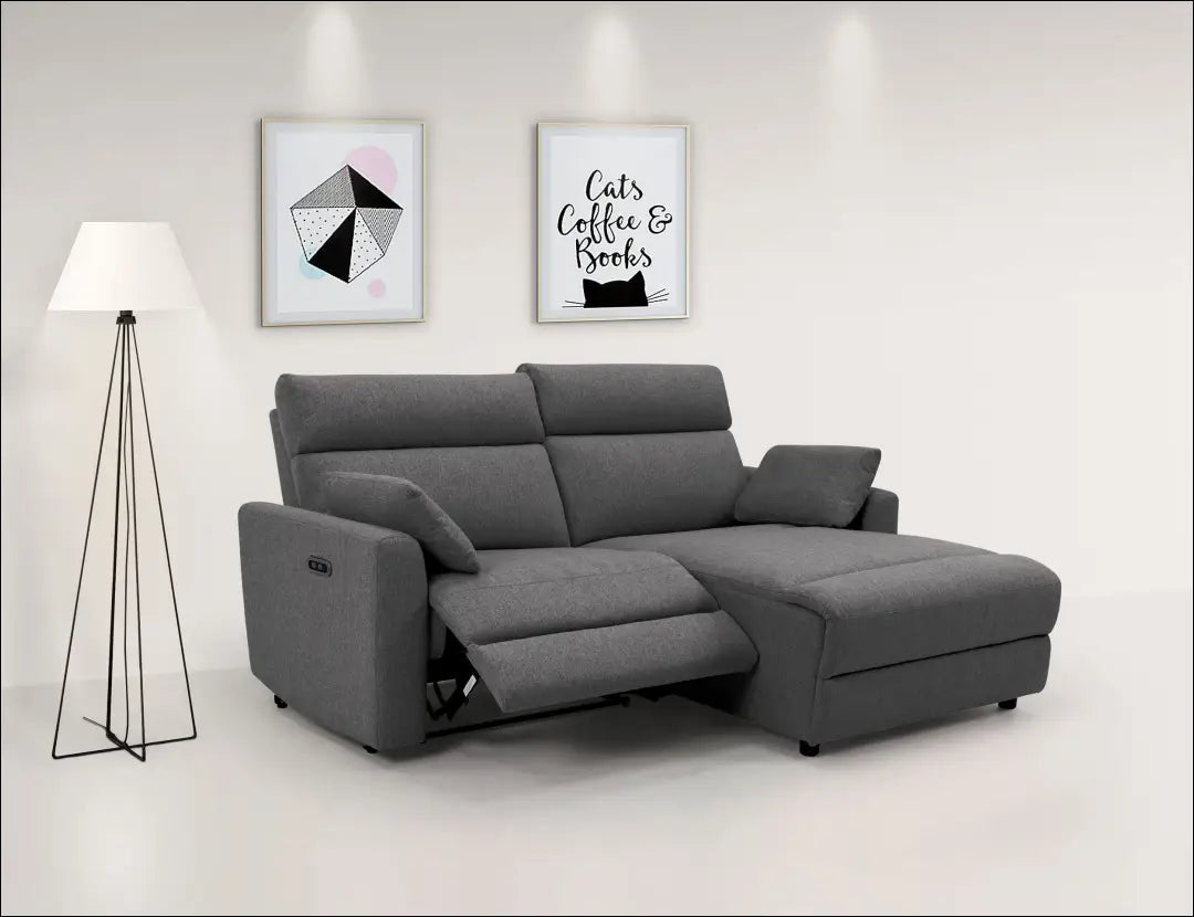 Elektra valdoma kampinė sofa MI912 - €650 Save 50% __label:Pristatymas 1-2 d.d., color-pilka, kampai,