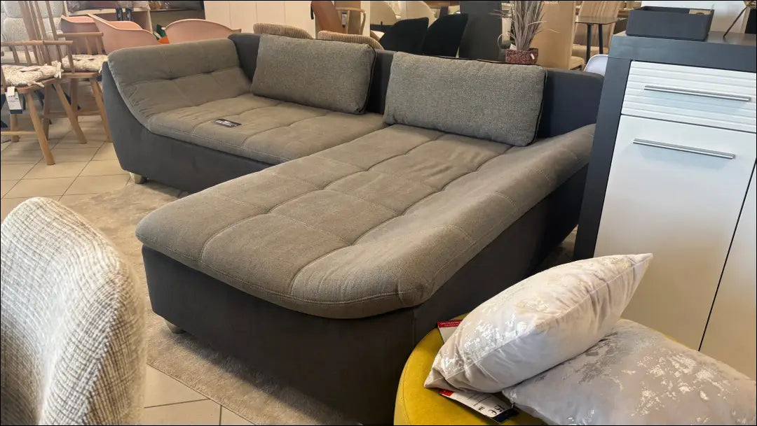 Kampinė sofa MI925 - €440 Save 50% __label:Pristatymas 1-2 d.d., color-pilka, kampai, material-poliesteris, minksti