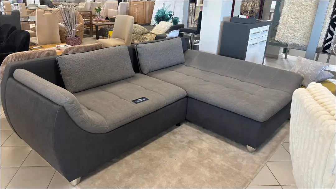 Kampinė sofa MI925 - €440 Save 50% __label:Pristatymas 1-2 d.d., color-pilka, kampai, material-poliesteris, minksti