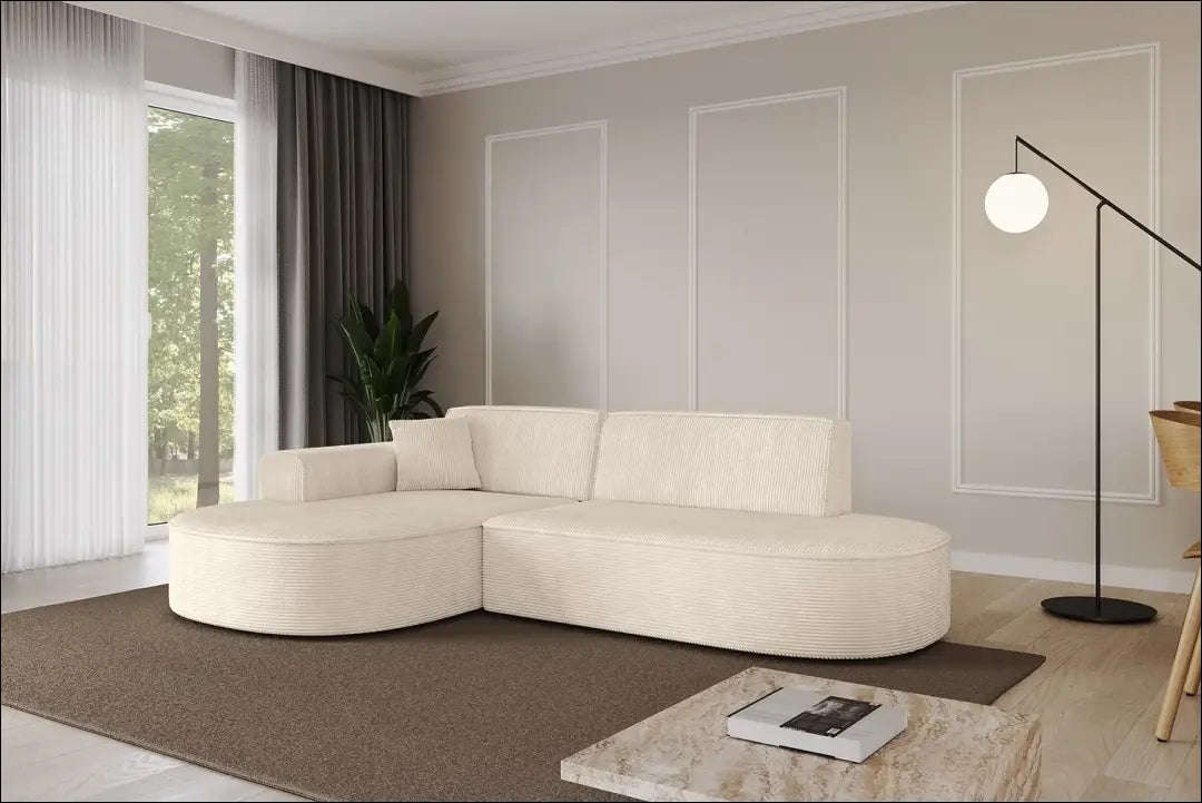 Kampinė sofa MI967 - €528 Save 40% __label:Pristatymas 1-2 d.d., color-kremas, kampai, material-poliesteris, minksti