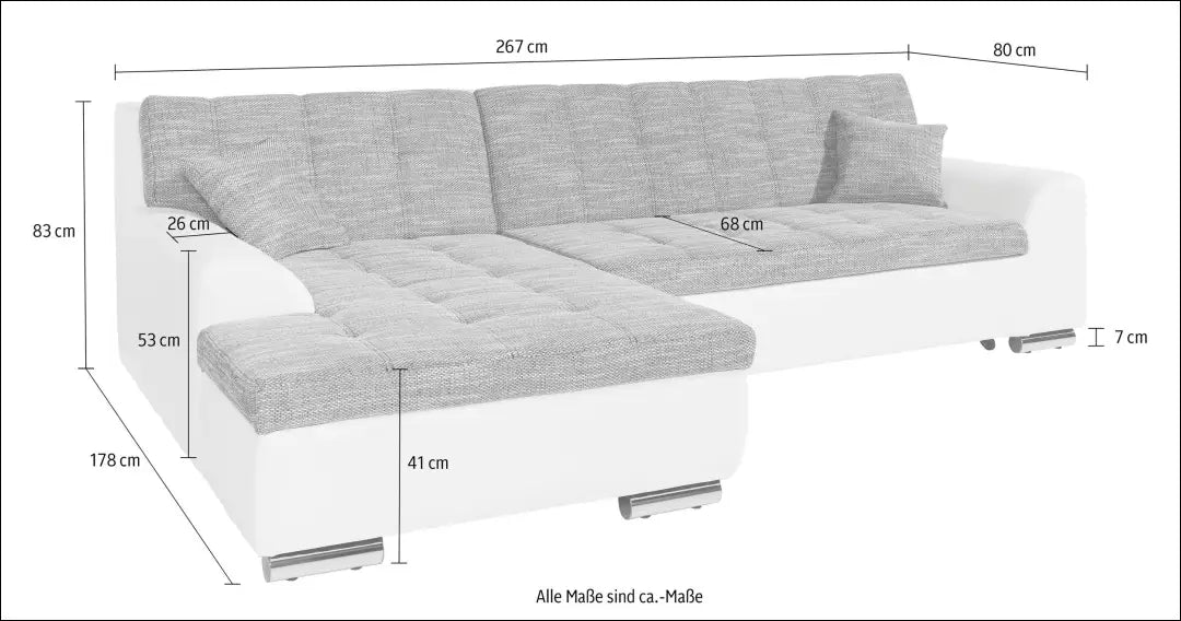 Kampinė sofa su miegama funkcija MI876 - €740 Save 50% __label:Pristatymas 1-2 d.d., color-juoda, color-pilka, kampai,