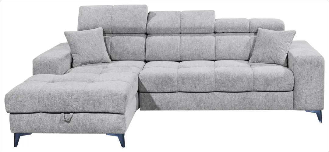 Kampinė sofa su miegama funkcija MI878 - €900 Save 50% __label:Pristatymas 1-2 d.d., color-pilka, kampai,