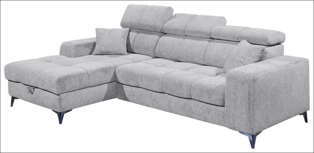 Kampinė sofa su miegama funkcija MI878 - €900 Save 50% __label:Pristatymas 1-2 d.d., color-pilka, kampai,