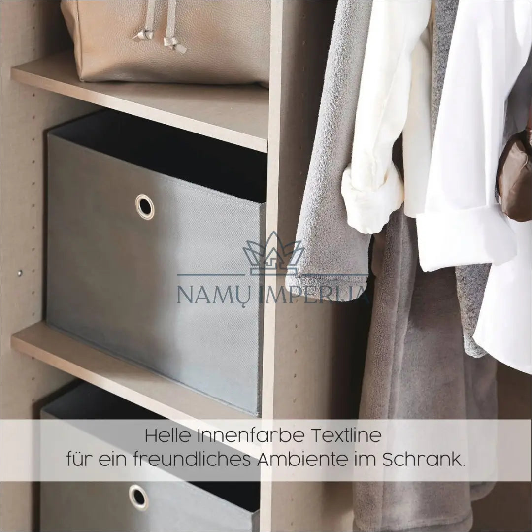 Kampinė spinta GI511 - €520 Save 50% __label:Pristatymas 1-2 d.d., color-pilka, material-mediena, miegamojo, over-200