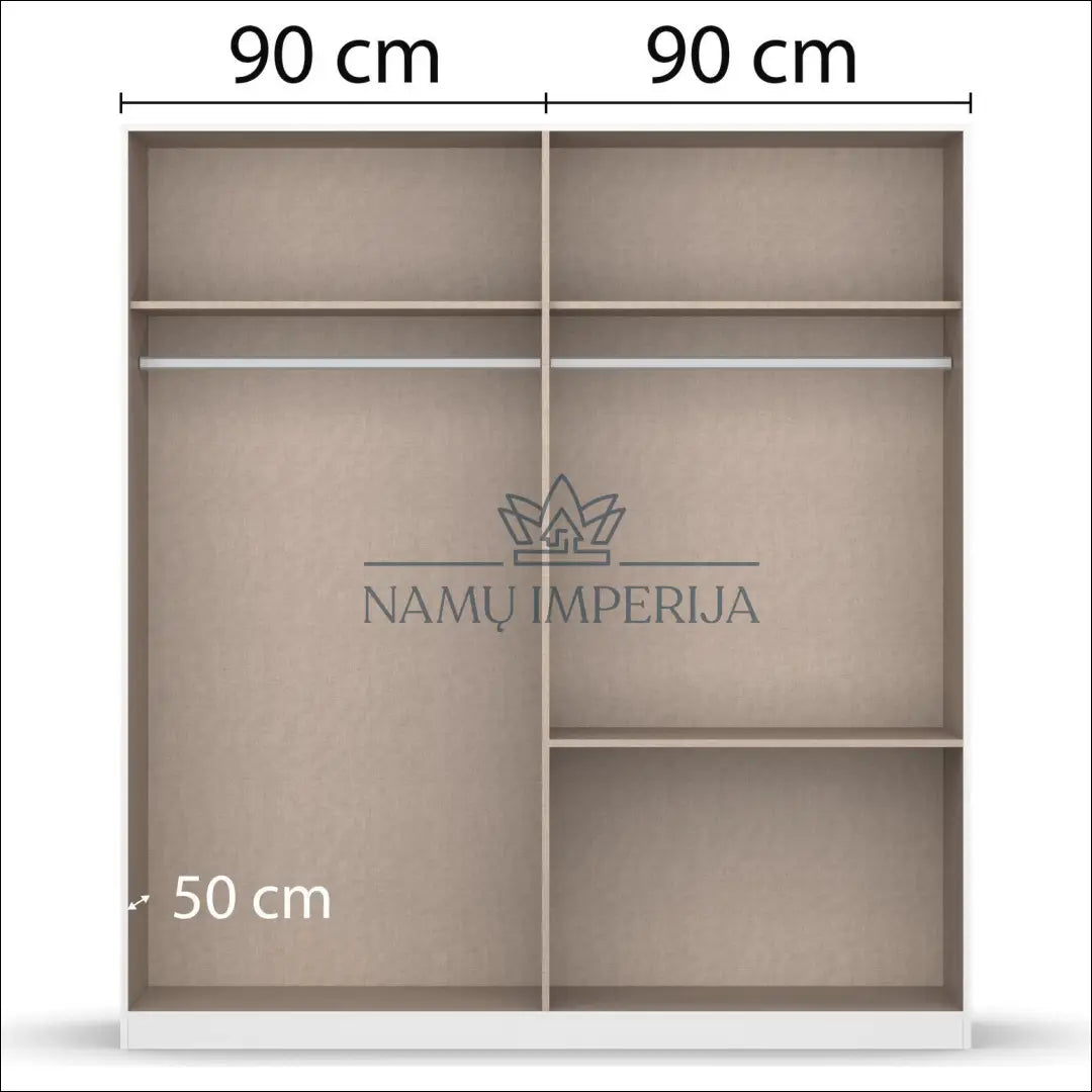 Kampinė spinta GI511 - €520 Save 50% __label:Pristatymas 1-2 d.d., color-pilka, material-mediena, miegamojo, over-200
