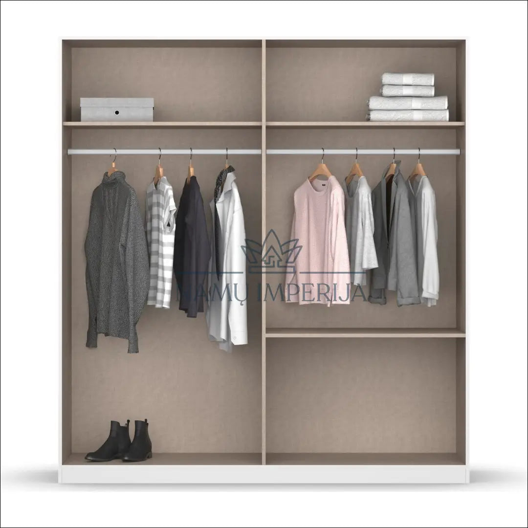 Kampinė spinta GI511 - €520 Save 50% __label:Pristatymas 1-2 d.d., color-pilka, material-mediena, miegamojo, over-200