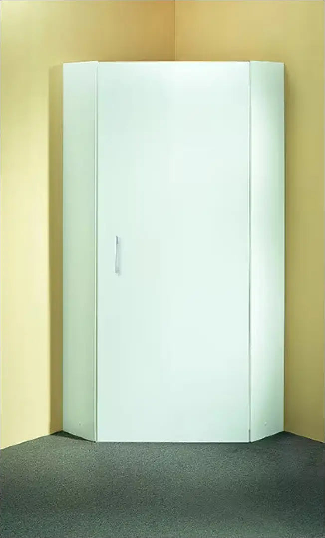 Kampinė spinta GI789 - €140 Save 55% 100-200, __label:Pristatymas 1-2 d.d., color-balta, material-mediena, pazeistas