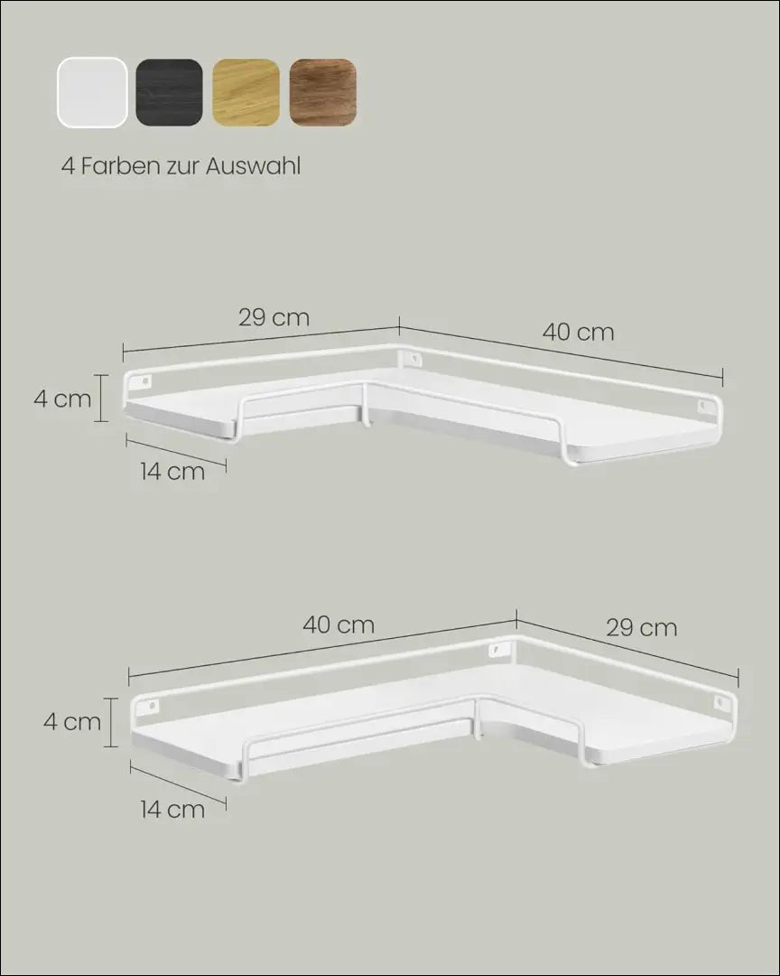 Kampinės lentynos komplektas 2vnt SM407 - €44 Save 30% 25-50, __label:Pristatymas 5-14 d.d., notouch30,