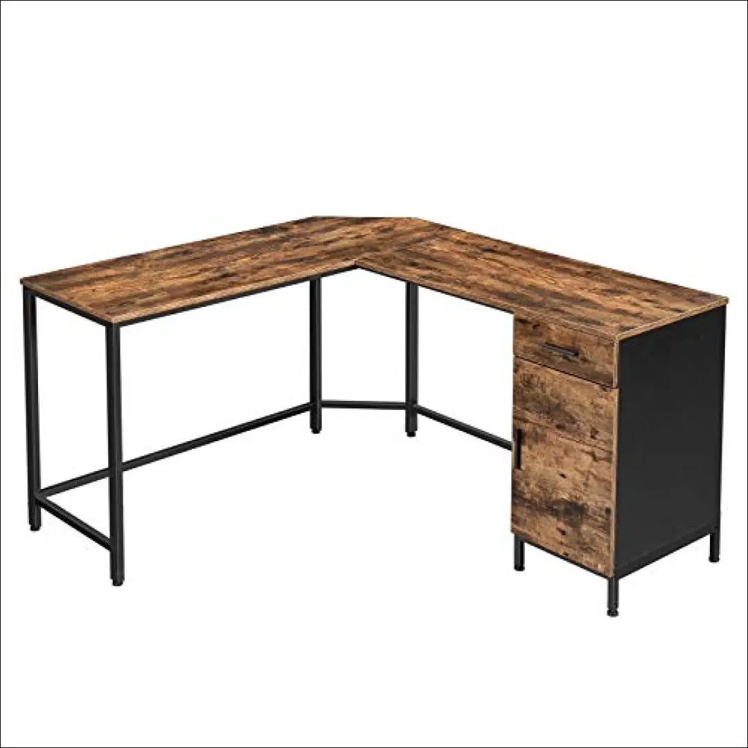 Kampinis darbo stalas BI215 - €297 Save 30% __label:Pristatymas 1-2 d.d., biuro-baldai, biuro-stalai, color-juoda,