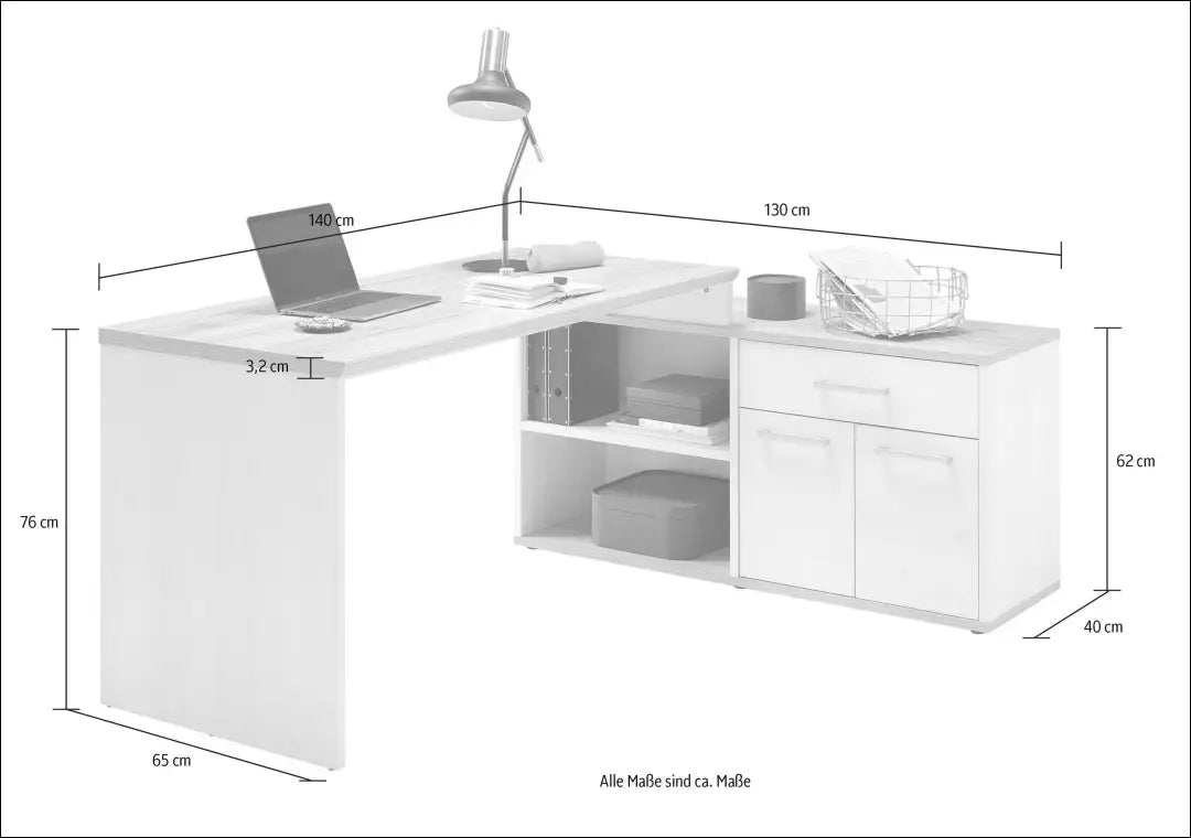 Kampinis darbo stalas BI300 - €170 Save 50% 100-200, __label:Pristatymas 1-2 d.d., biuro-baldai, biuro-stalai,