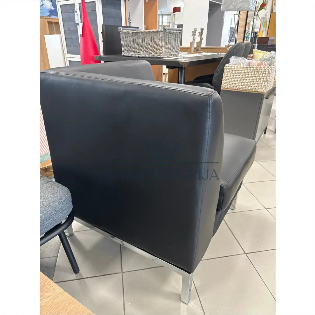Kampinis fotelis MI814 - €30 Save 50% 25-50, __label:Pristatymas 1-2 d.d., color-juoda, foteliai, material-dirbtine-oda