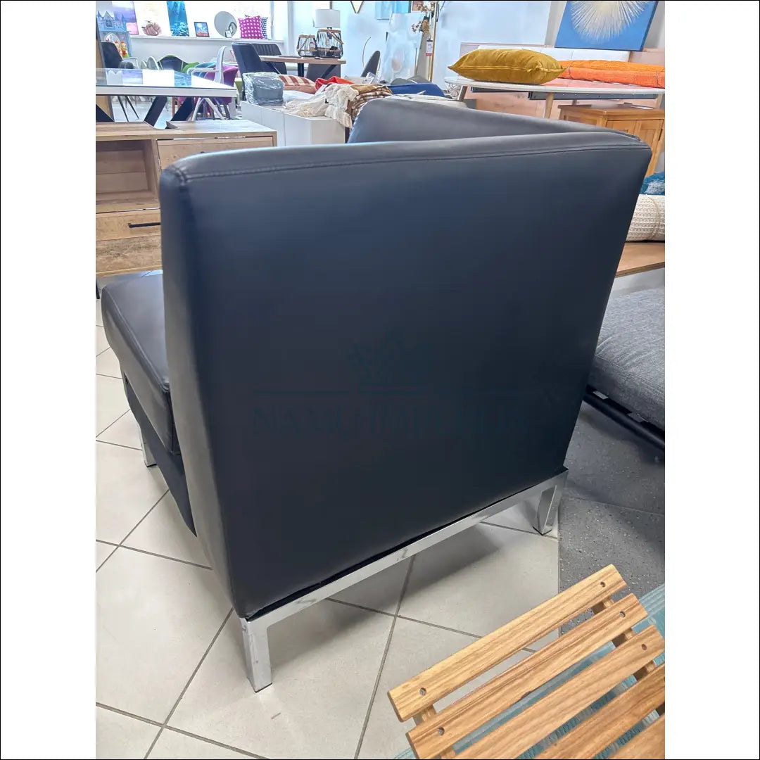 Kampinis fotelis MI814 - €30 Save 50% 25-50, __label:Pristatymas 1-2 d.d., color-juoda, foteliai, material-dirbtine-oda