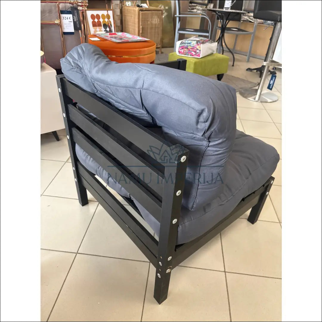 Kampinis lauko fotelis LI785 €40 Save 50% 25 50, __label:Pristatymas 1 2 d.d., color juoda, pilka, baldai €25 to €50