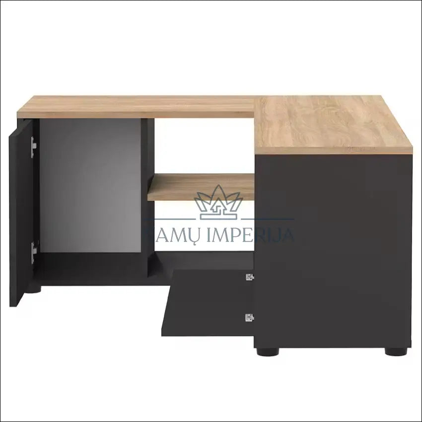 Kampinis TV staliukas SI1788 - €68 Save 50% 50-100, __label:Pristatymas 1-2 d.d., color-juoda, color-ruda,