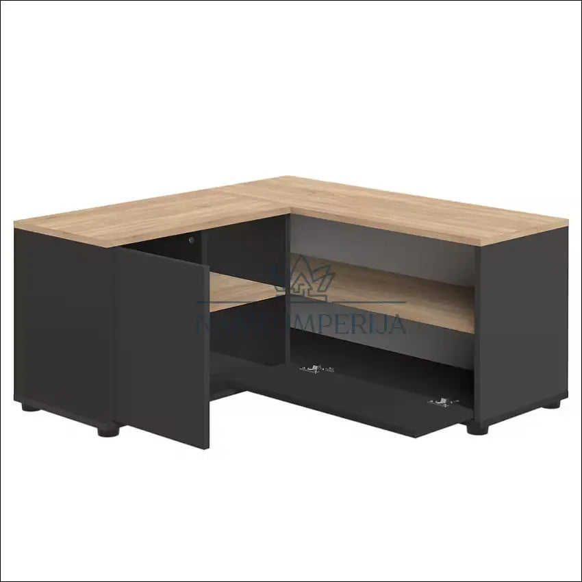 Kampinis TV staliukas SI1788 - €68 Save 50% 50-100, __label:Pristatymas 1-2 d.d., color-juoda, color-ruda,