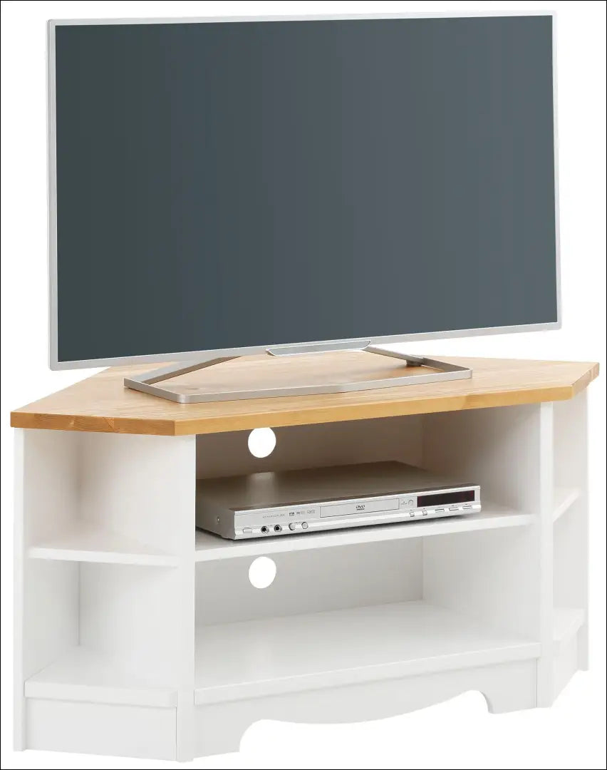 Kampinis TV staliukas SI2324 - €165 Save 50% 100-200, __label:Pristatymas 1-2 d.d., color-balta, color-ruda,
