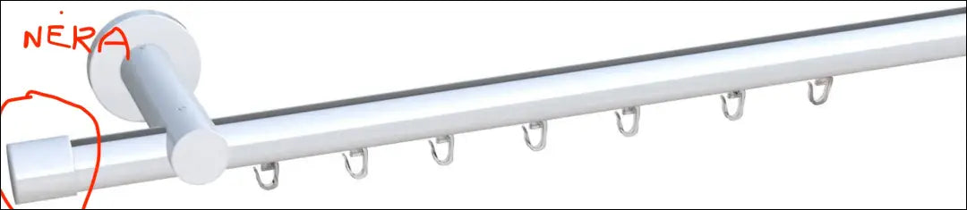 Karnizas (350cm) DI12288 - €40 Save 60% 25-50, __label:Pristatymas 1-2 d.d., color-balta, material-metalas, pazeistas