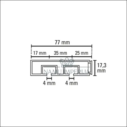Karnizas KI485 - €15 Save 65% __label:Pristatymas 1-2 d.d., color-balta, material-plastikas, tekstile, under-25 Iki €25
