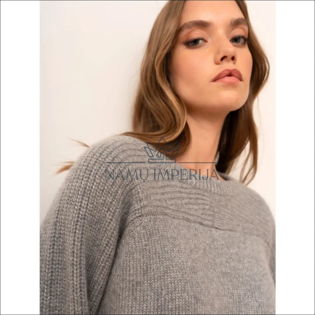 Kašmyro megztinis “Bel Cashmere” DI7672 - €130 Save 55% 100-200, __label:Pristatymas 1-2 d.d., color-pilka,