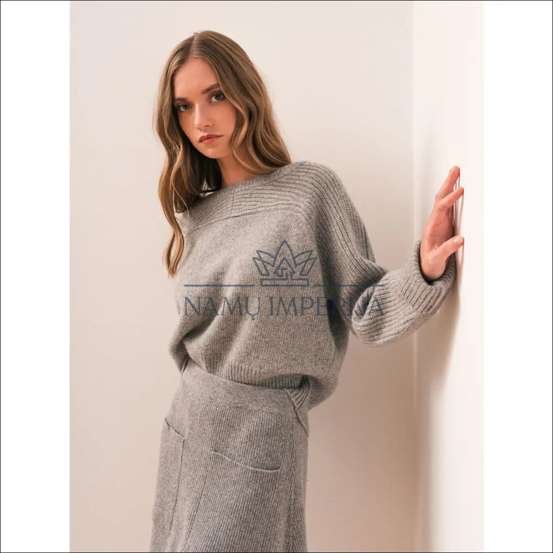 Kašmyro megztinis “Bel Cashmere” DI7672 - €130 Save 55% 100-200, __label:Pristatymas 1-2 d.d., color-pilka,