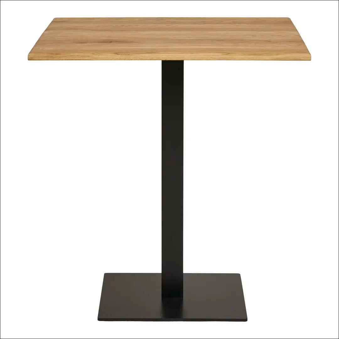 Kavos staliukas ąžuolas juodo metalo pagrindas 70x70x75 cm RD452 - €373 Save 15% Café tables, Natūrali, nordic,