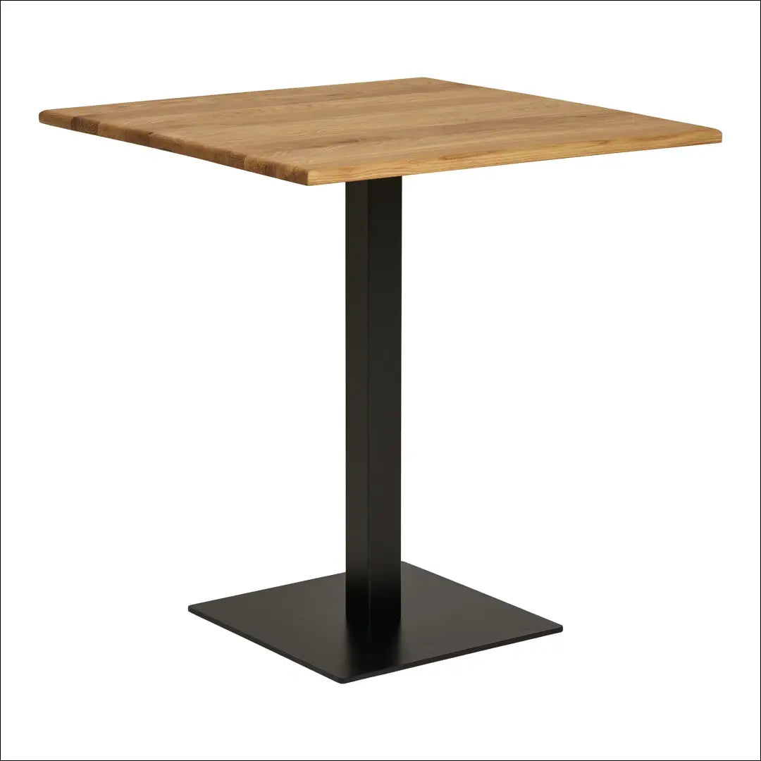 Kavos staliukas ąžuolas juodo metalo pagrindas 70x70x75 cm RD452 - €373 Save 15% Café tables, Natūrali, nordic,
