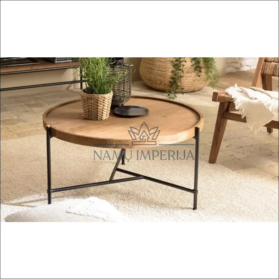 Kavos staliukas iš perdirbtos medienos SI1741 - €136 Save 60% 100-200, __label:Pristatymas 1-2 d.d., color-juoda,