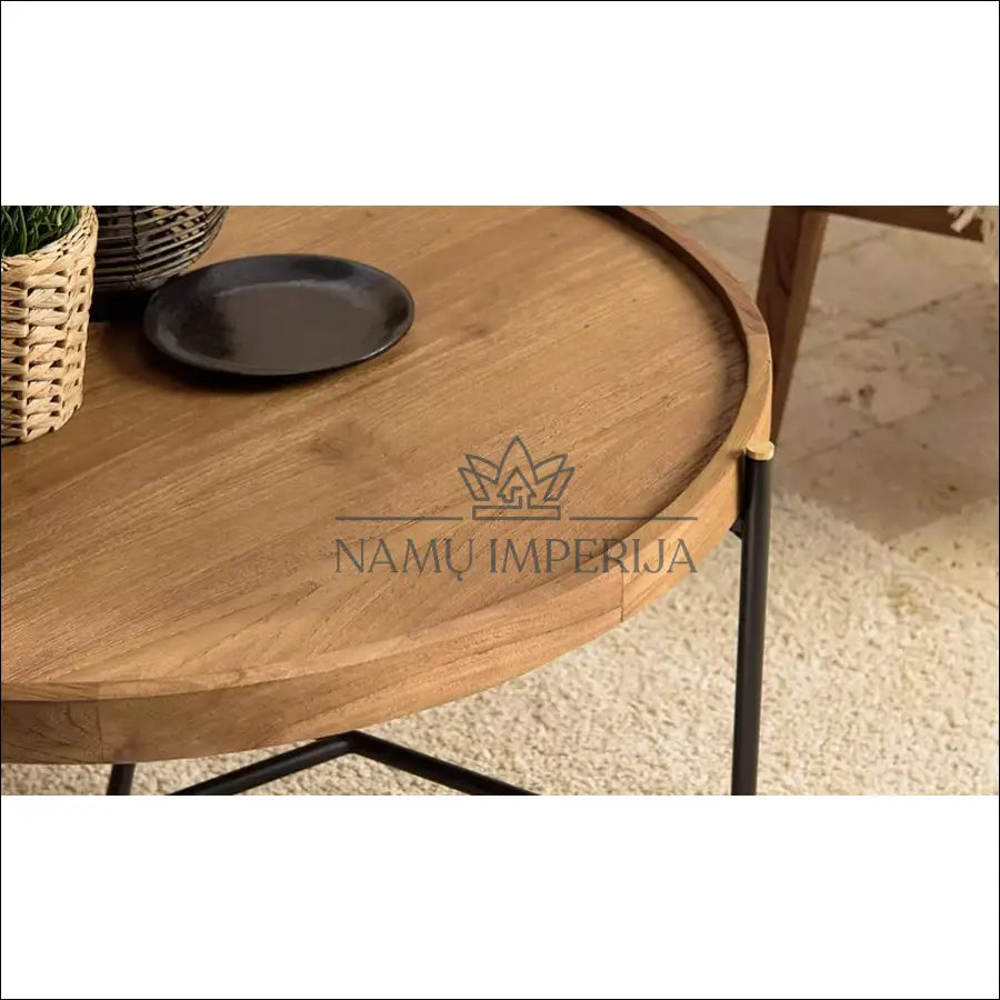 Kavos staliukas iš perdirbtos medienos SI1741 - €136 Save 60% 100-200, __label:Pristatymas 1-2 d.d., color-juoda,