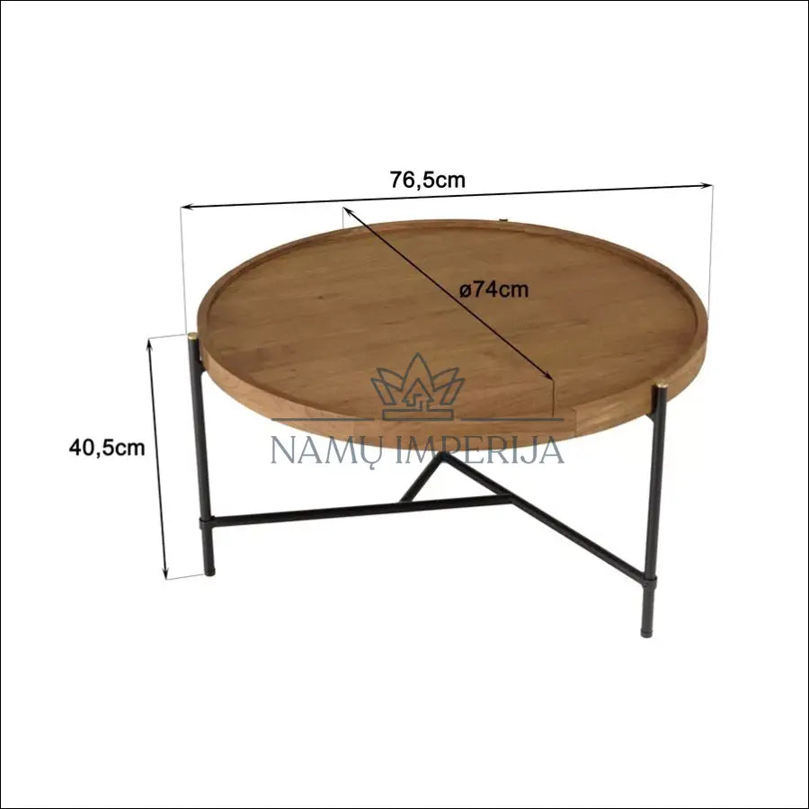Kavos staliukas iš perdirbtos medienos SI1741 - €136 Save 60% 100-200, __label:Pristatymas 1-2 d.d., color-juoda,