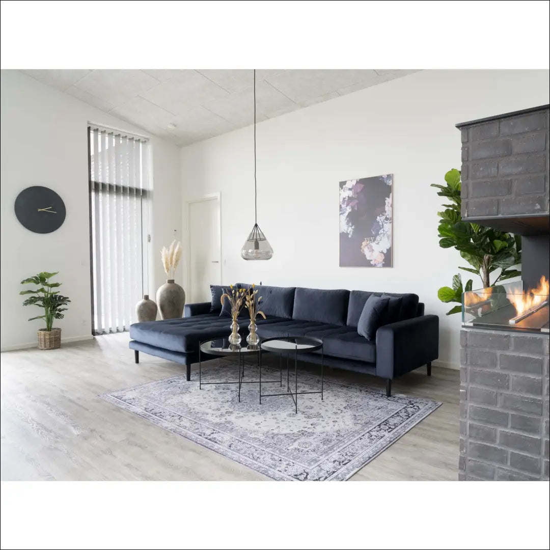 Kavos staliukas juodai milteliniu būdu dažytas plienas su stiklu ø70x40cm RD318 - €73 Save 15% 50-100, Coffee tables,