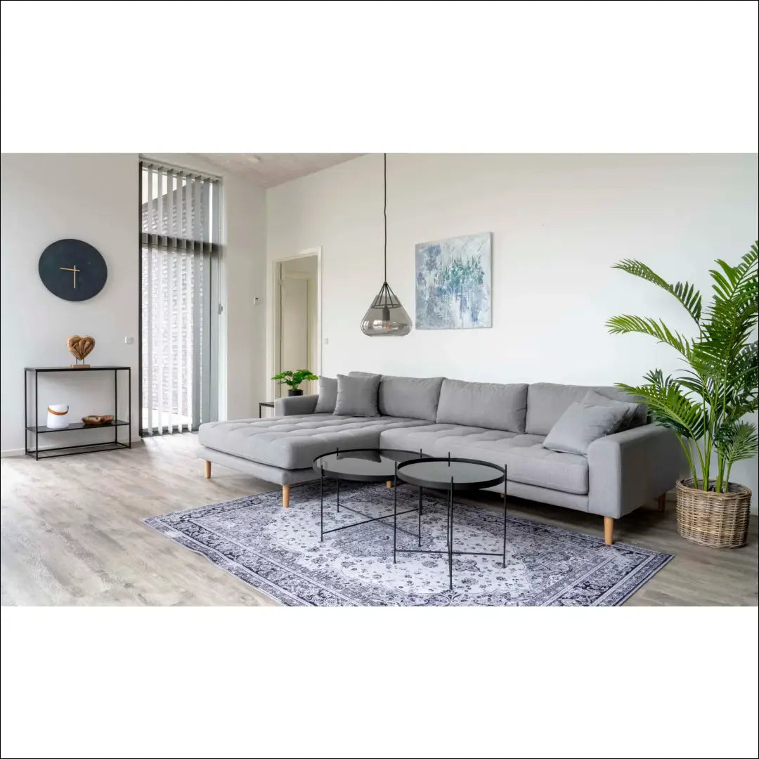 Kavos staliukas juodai milteliniu būdu dažytas plienas su stiklu ø70x40cm RD318 - €73 Save 15% 50-100, Coffee tables,