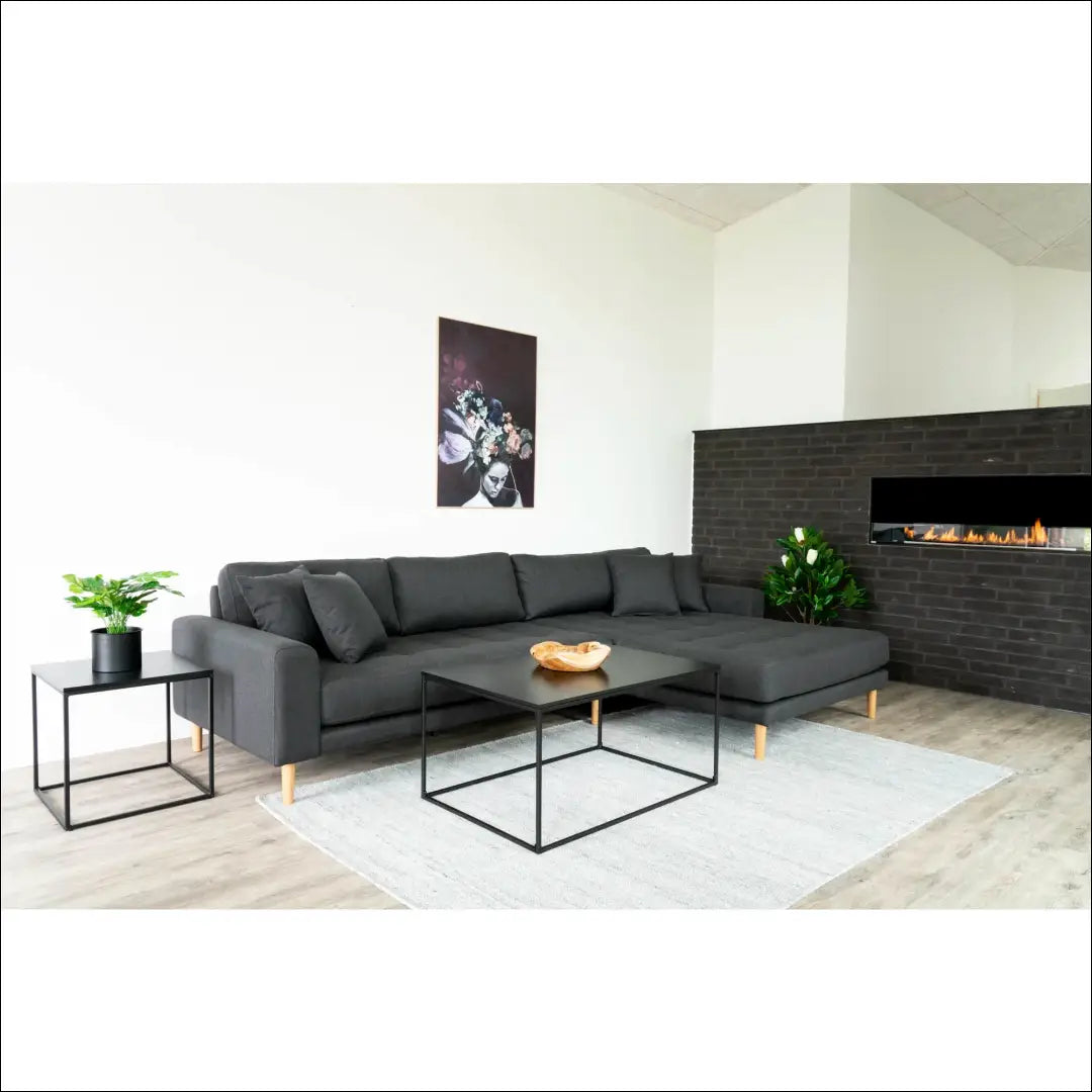 Kavos staliukas juodas rėmas 60x90x45 cm RD325 - €73 Save 15% 50-100, __label:Pristatymas 5-14 d.d., Coffee tables,