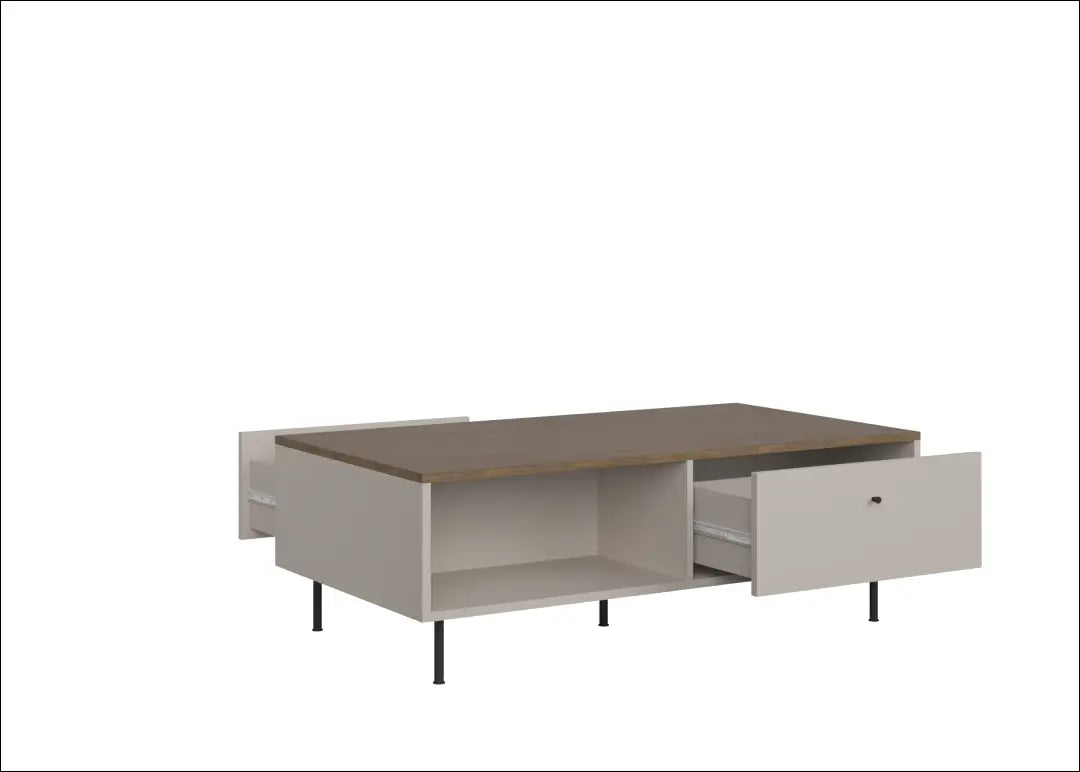 Kavos staliukas kašmyro spalvos su 2 stalčiais KM008 - €145 Save 15% 100-200, __label:Pristatymas 5-14 d.d., uzsakomi