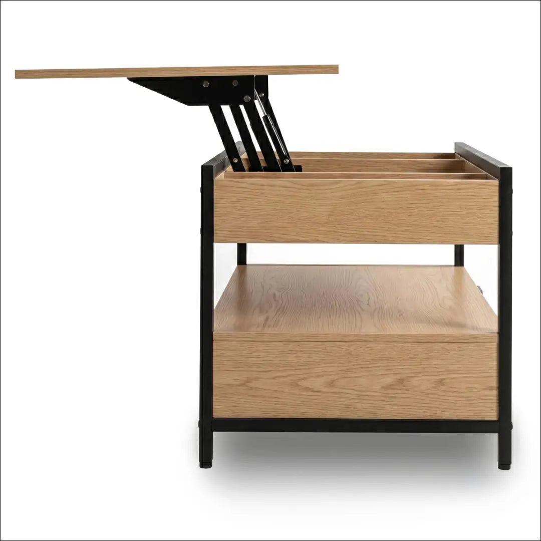 Kavos staliukas 100 cm ąžuolo spalvos/juodas TE2529 - €134 Save 15% __label:Pristatymas 5-14 d.d., Newelite Naujausi