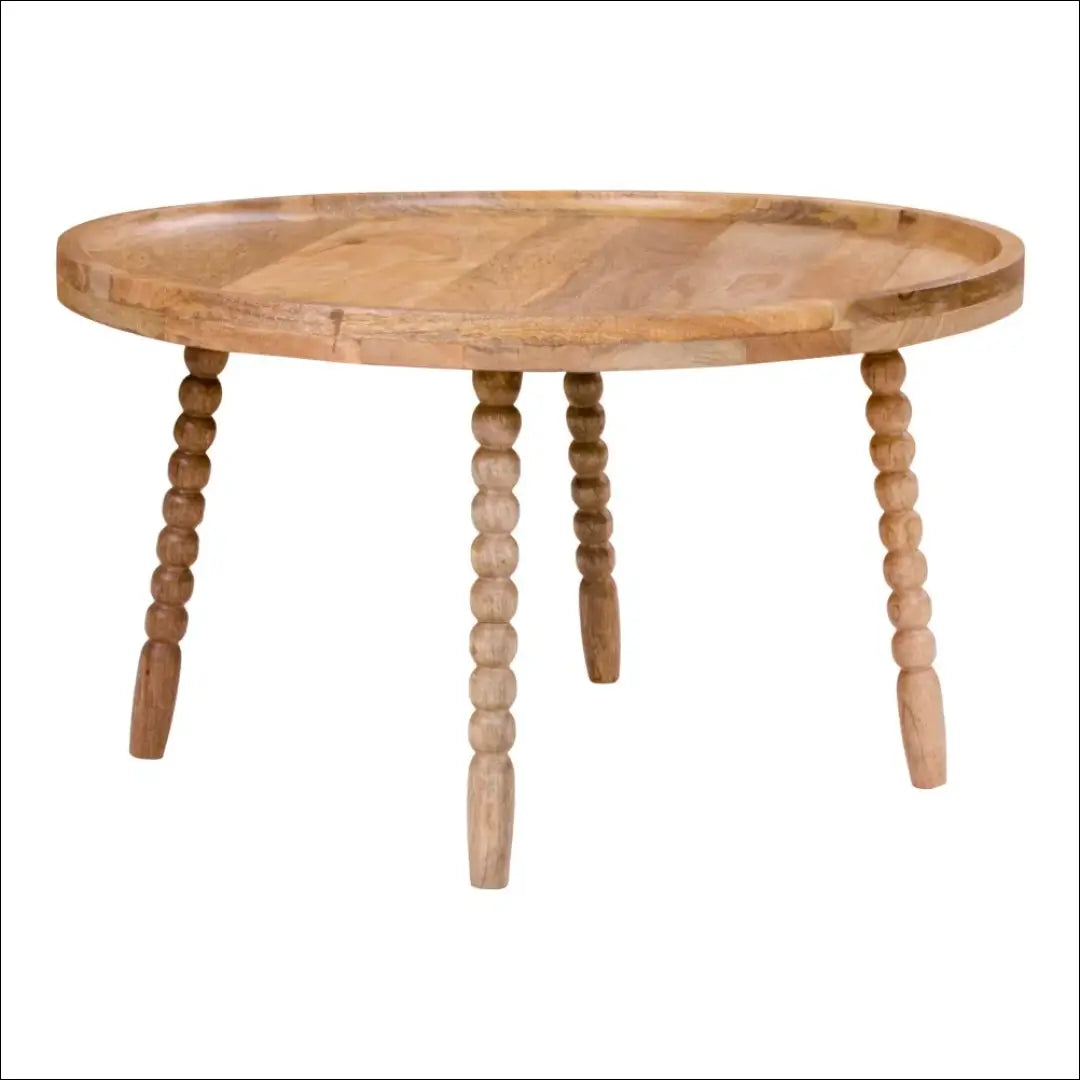 Kavos staliukas mango spalvos ø60x35 cm RD314 - €119 Save 15% Coffee tables, Natūrali, nordic, under-25, uzsakomi €100
