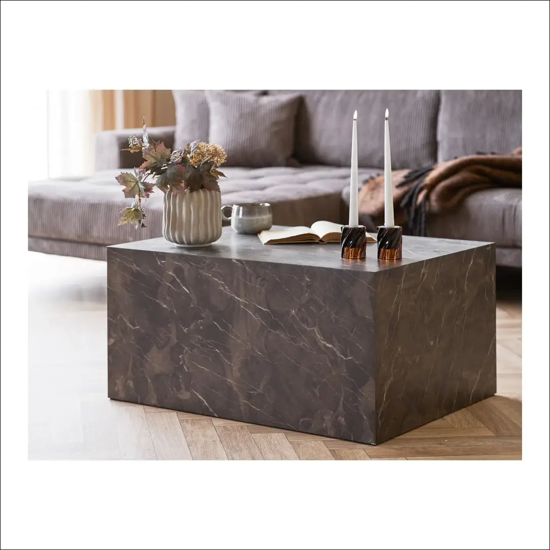 Kavos staliukas marmuro imitacijos rudas 60x80x40 cm RD345 - €186 Save 15% 100-200, __label:Pristatymas 5-14 d.d.,