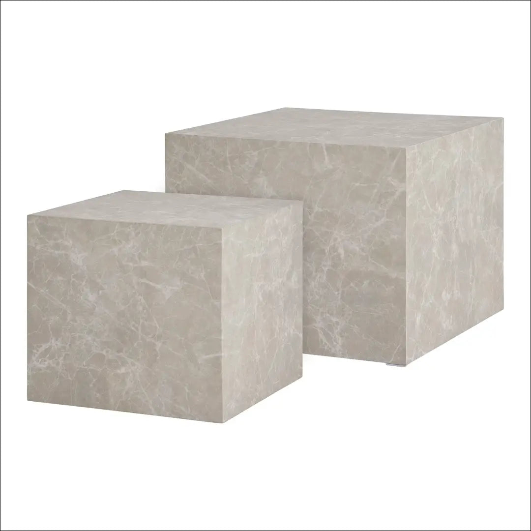 Kavos staliukas marmuro imitacijos smėlio spalvos 2 vnt. komplektas RD342 - €203 Save 15% __label:Pristatymas 5-14