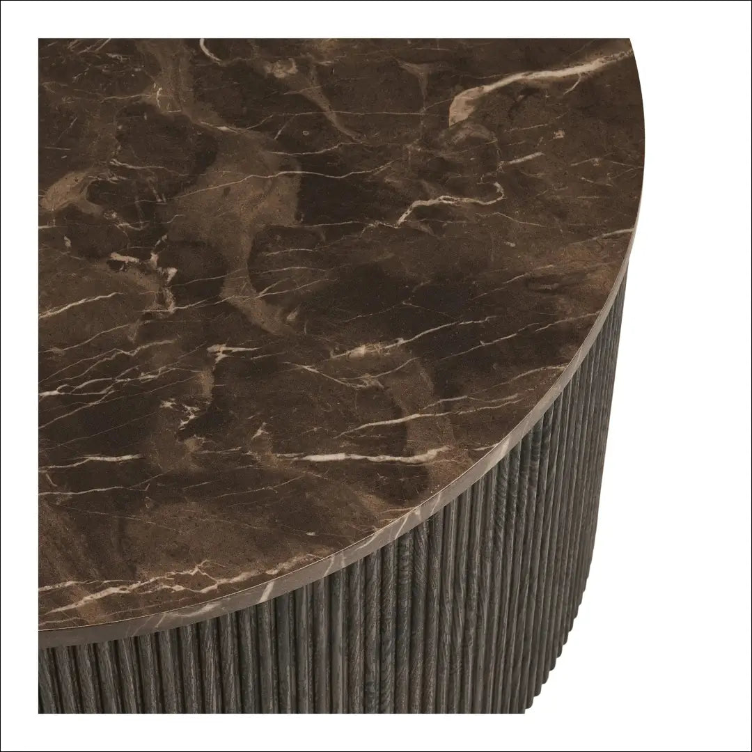 Kavos staliukas marmuro imitacijos tamsiai rudas ø80x40 cm RD369 - €300 Save 15% Coffee tables, nordic, over-200,