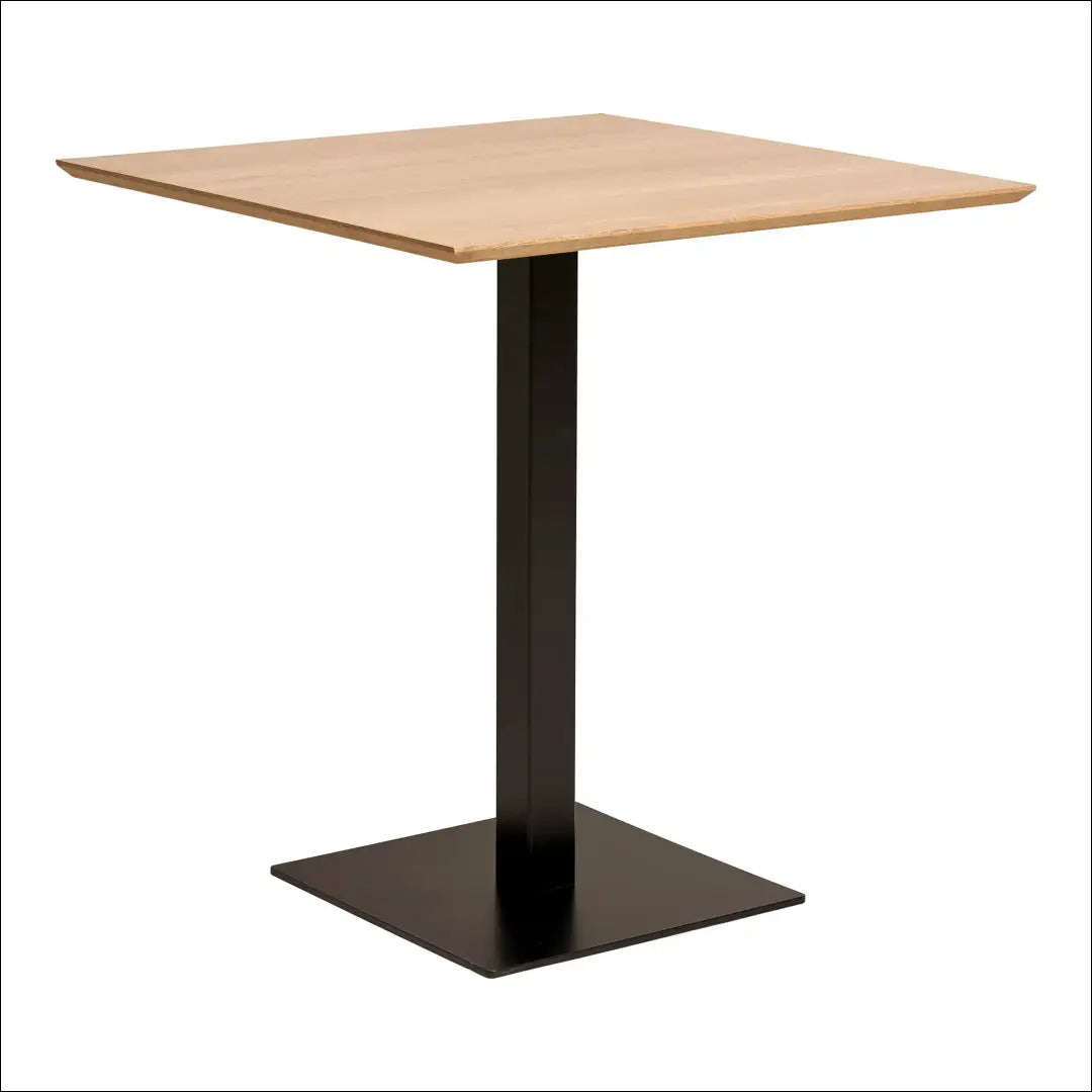Kavos staliukas melamino spalvos natūralus juodo metalo pagrindas 70x70x75 cm RD450 - €211 Save 15% Café tables,