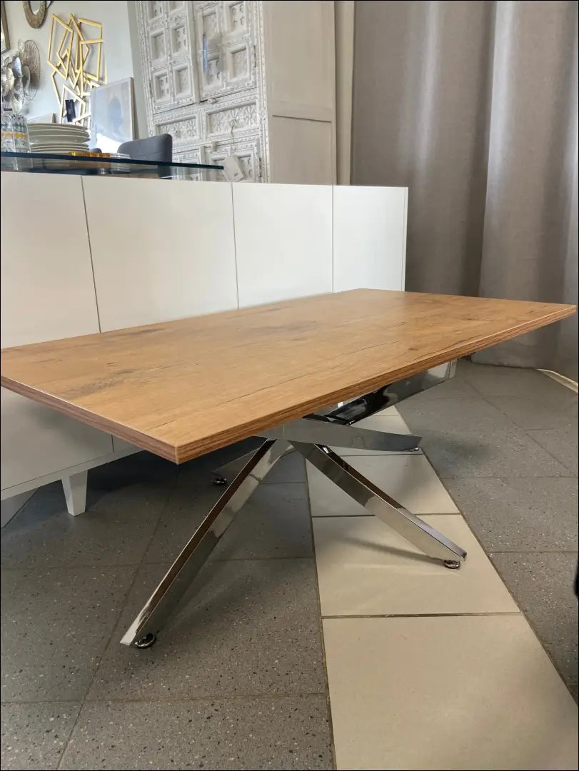 Kavos staliukas SI1254 - €63 Save 65% 50-100, __label:Pristatymas 1-2 d.d., color-ruda, color-sidabrine,