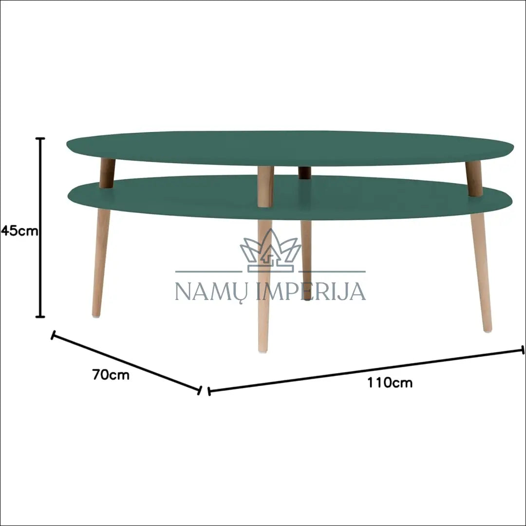Kavos staliukas SI1611 - €147 Save 50% 100-200, __label:Pristatymas 1-2 d.d., color-zalia, kavos-staliukai,